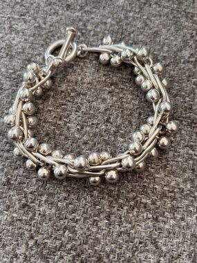 Rare Silpada sterling silver DNA toggle clasp bracelet, model B0523